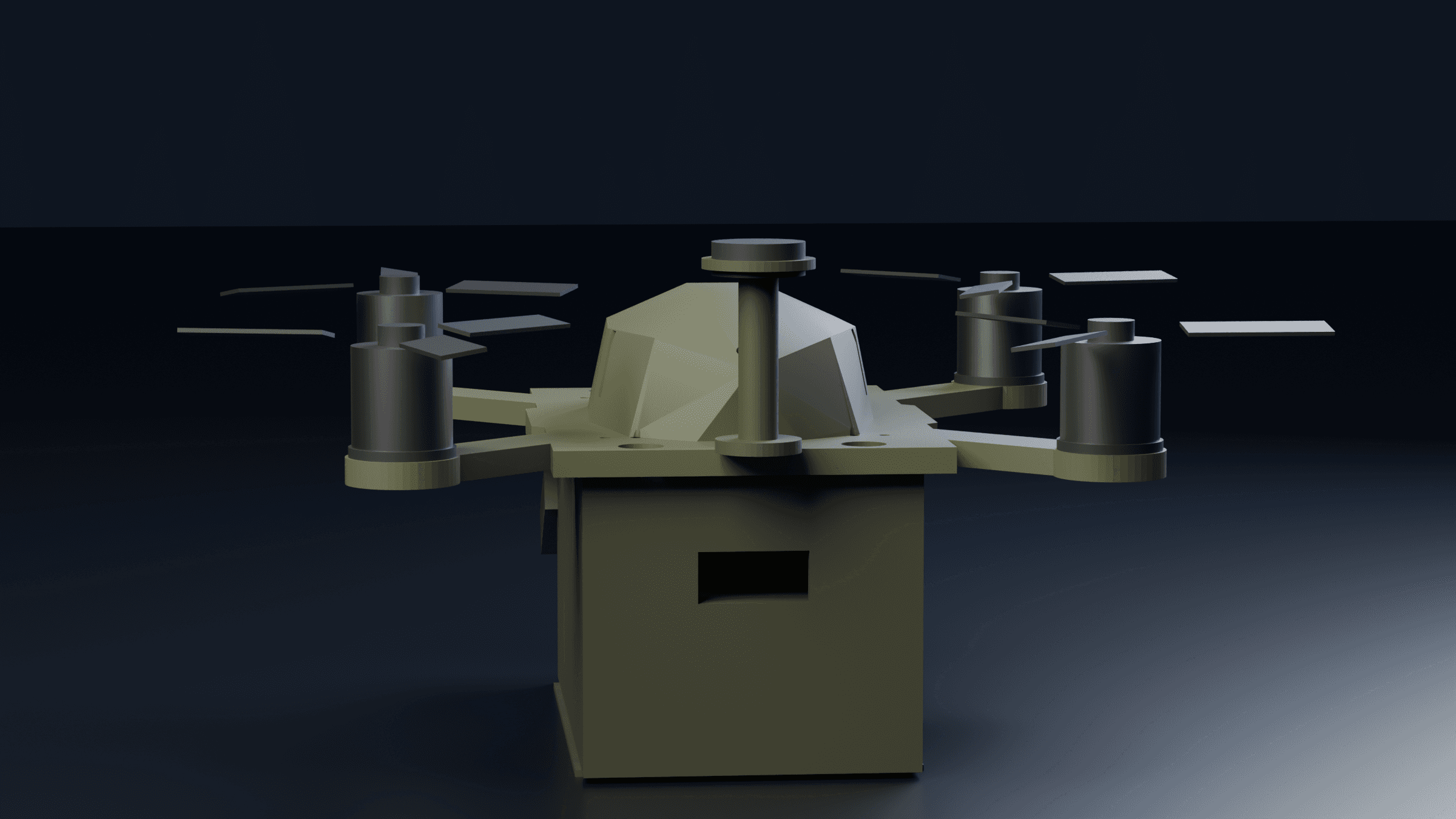 Head-on render of the Etak development airframe